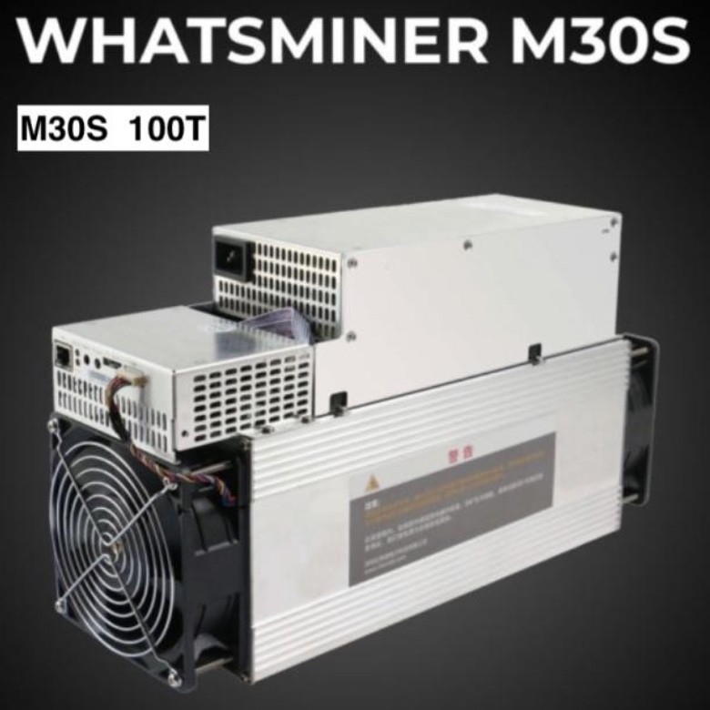 SHA256 Algorithm Whatsminer M30S+ 100T BTC Mining Machine 3400W