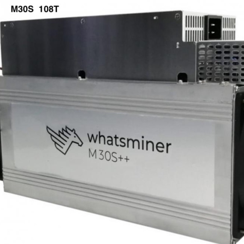 0.030j/Gh BTC Miner Machine 108TH/S 3348W Microbt Whatsminer M30s++ 108t