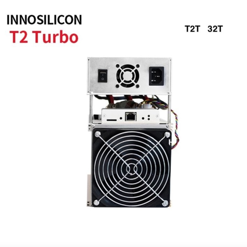 Aluminum Housing BTC Miner Machine 2200W Innosilicon T2 Turbo+ 32t